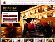 Tablet Screenshot of hotelhavel.eu